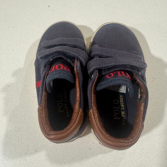 Polo Ralph Lauren Toddler Boy Size 5 Preppy Sneakers - Picture 4 of 6